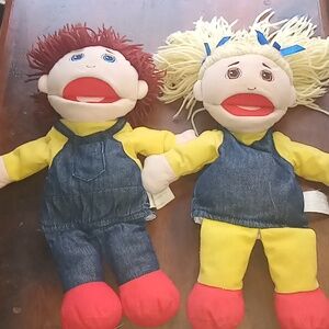 Set of 2 Vintage Hand Puppets
